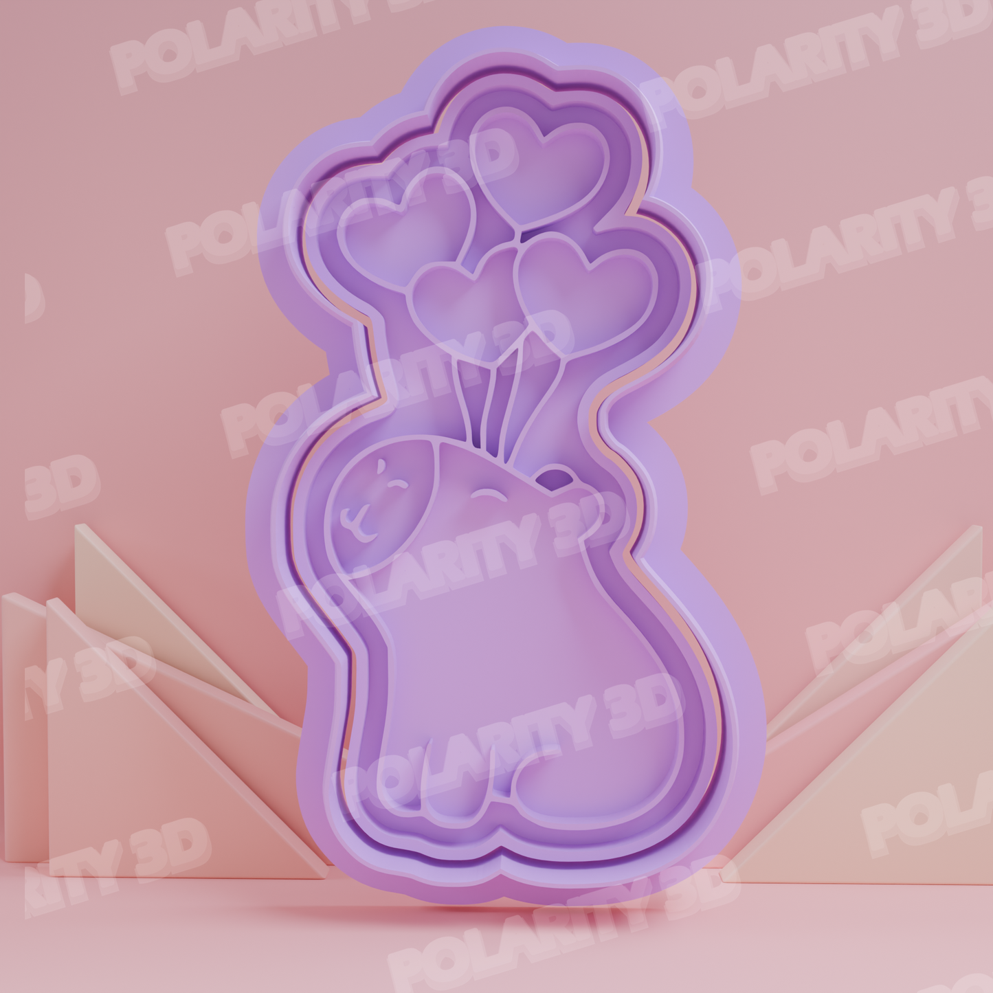 Cortador de Galleta Capibara con Corazones