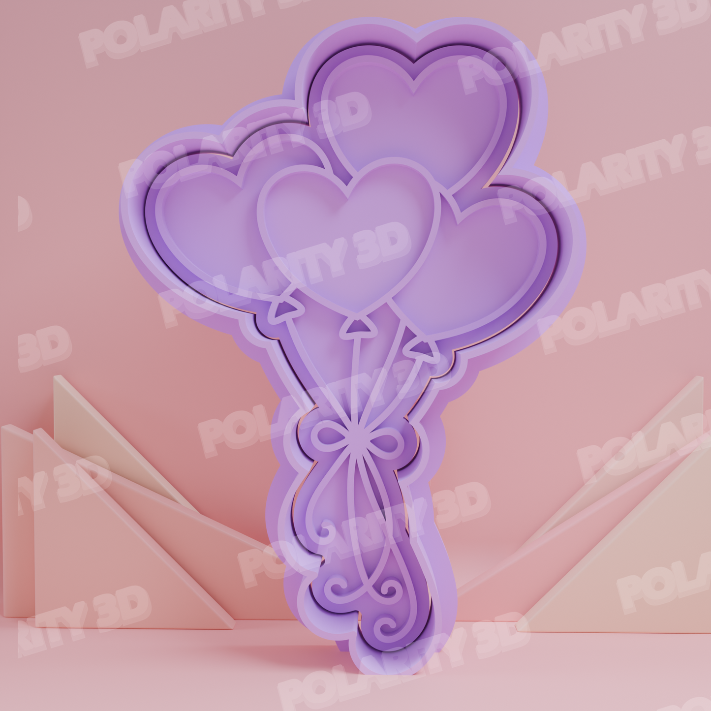 Cortador de Galleta Globos de corazones