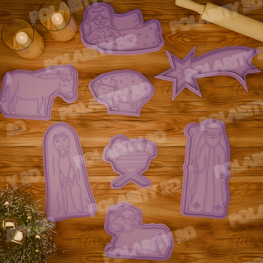 Cortador de galletas Kit nacimiento (8 pz)