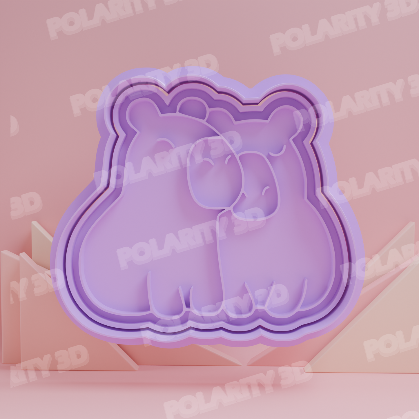 Cortador de Galleta Pareja de Capibaras