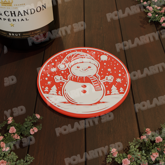 Posavasos Snowman