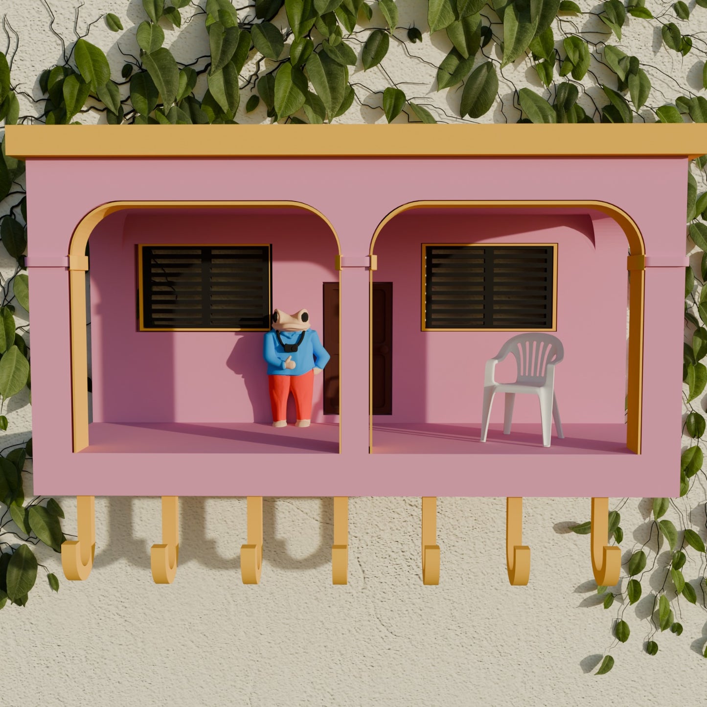 Portallaves Casita De BadBunny