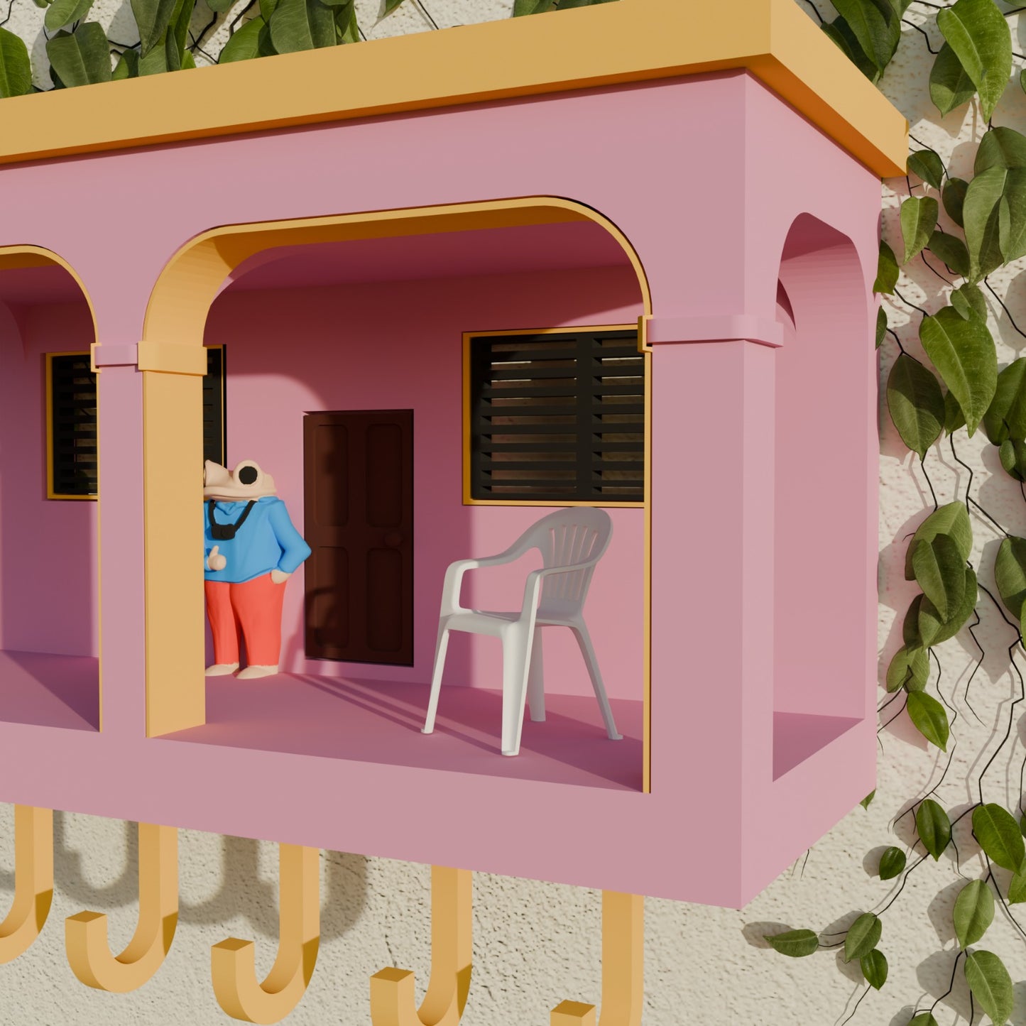 Portallaves Casita De BadBunny